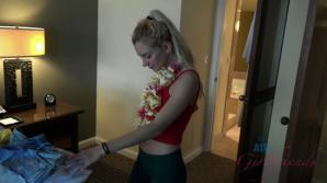 Riley makes it to Hawaii with you, and you make her squirt.